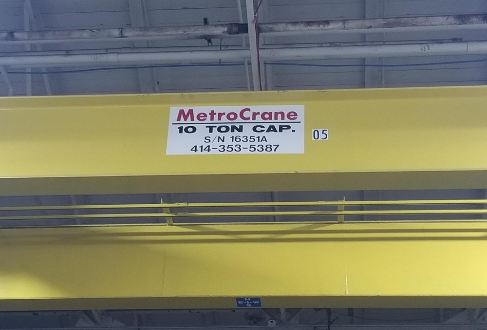 10- ton Metro Crane double girder bridge crane serial number